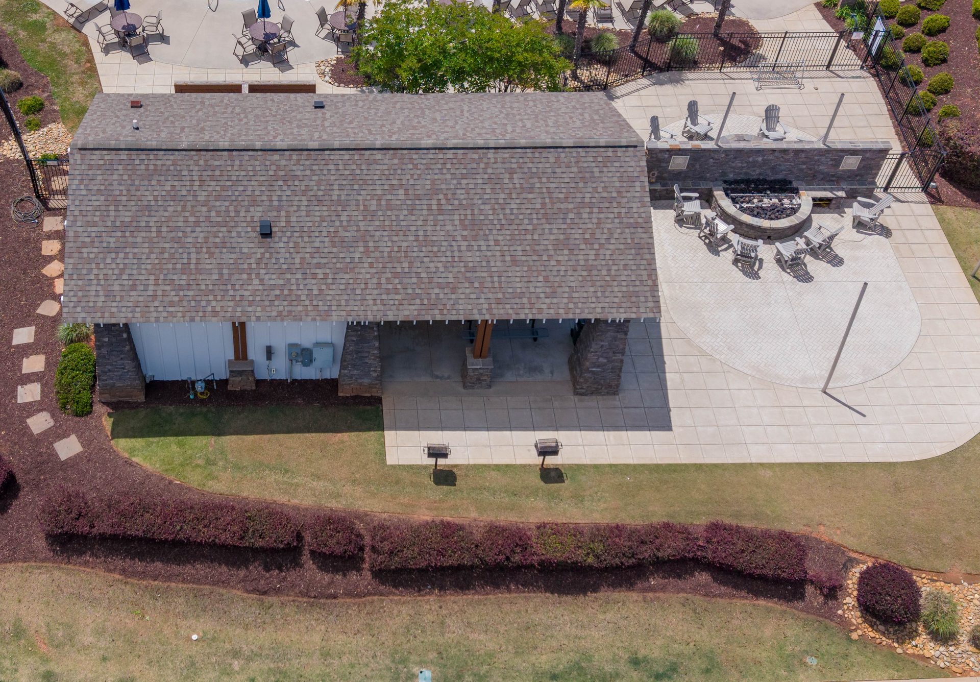 35 - Pool House - Angled View - Looking Southwest